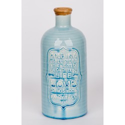 12423 Декоративная бутылка-ваза, керамика, 13х13х32см