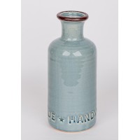 12425 Декоративная бутылка-ваза, керамика, 10х10х25см