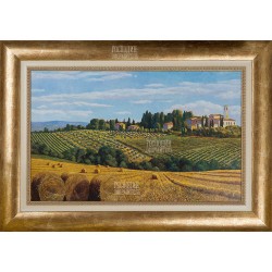Картина "Тосканский пейзаж", 72х102см