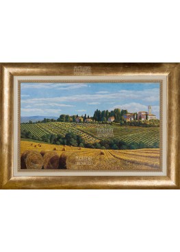 Картина "Тосканский пейзаж", 72х102см